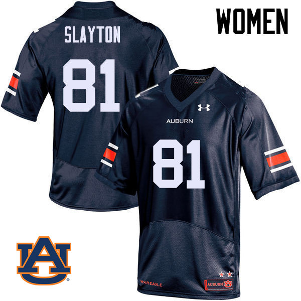 Women Auburn Tigers #81 Darius Slayton College Football Jerseys Sale-Navy